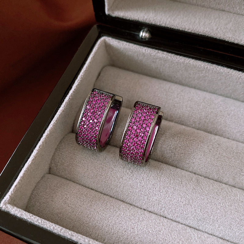 Head Turning Retro CZ Earrings - Exaggerated Zirconia Jewelry