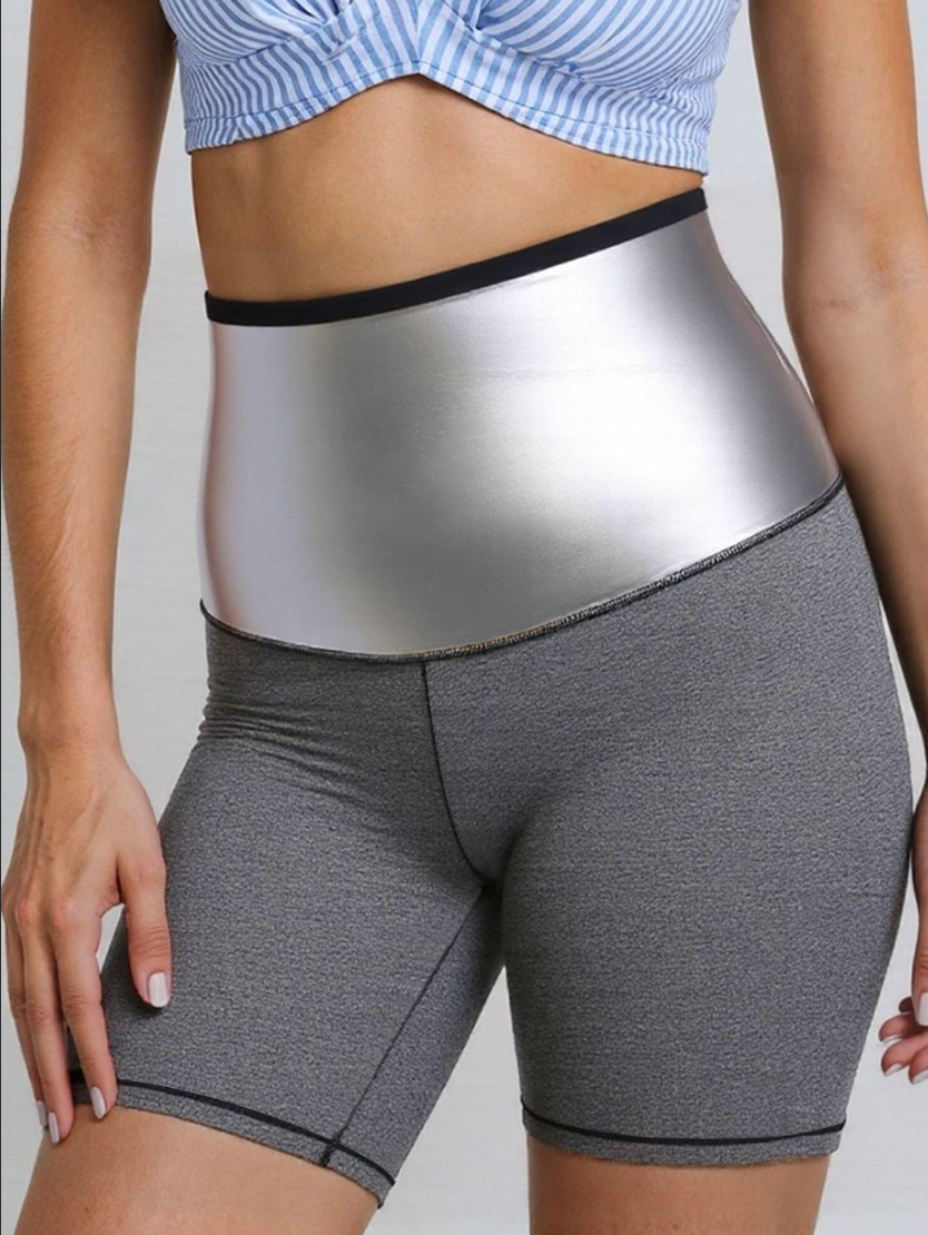 Plus Size Sauna Sweat Shorts for Women - Slimming Leggings