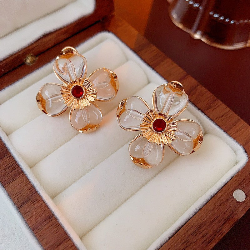 Retro Diamond Drop Earrings - Vintage Geometric Studs