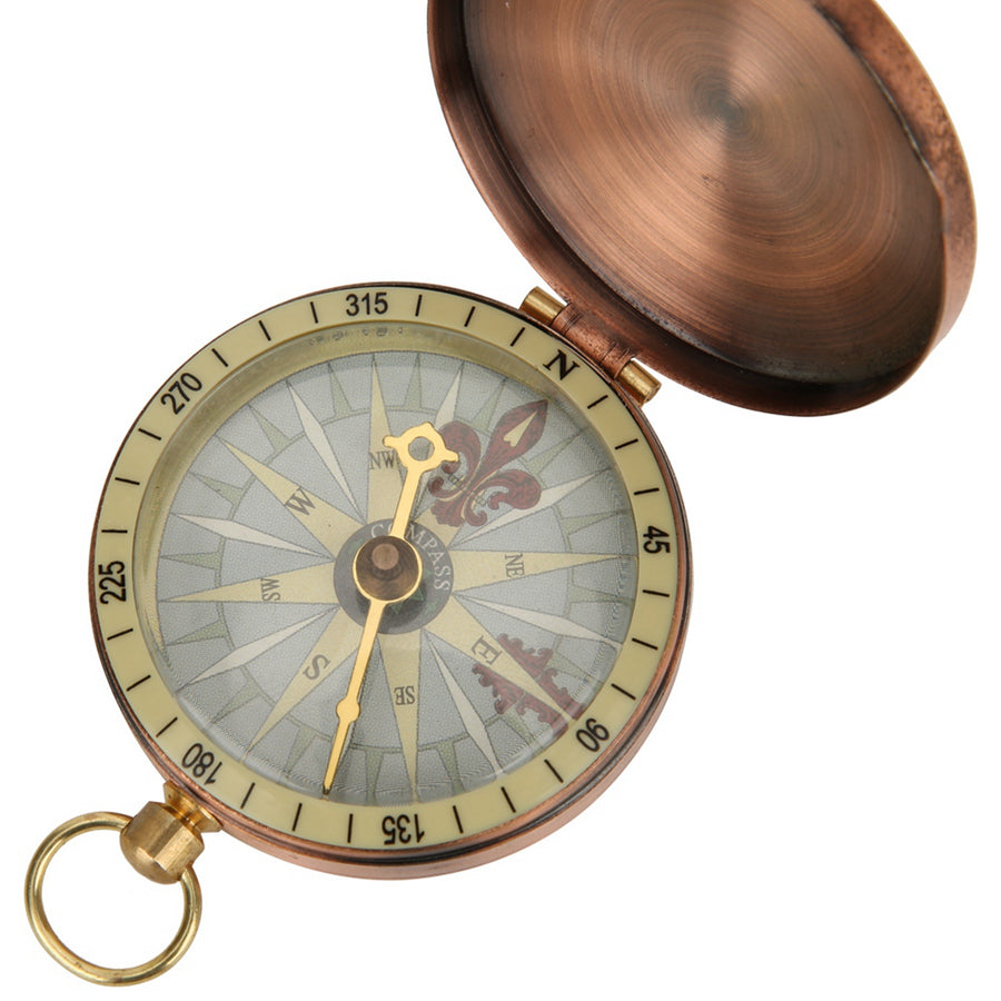 Portable Vintage Retro Metal Copper Flip Cover Pocket Watch