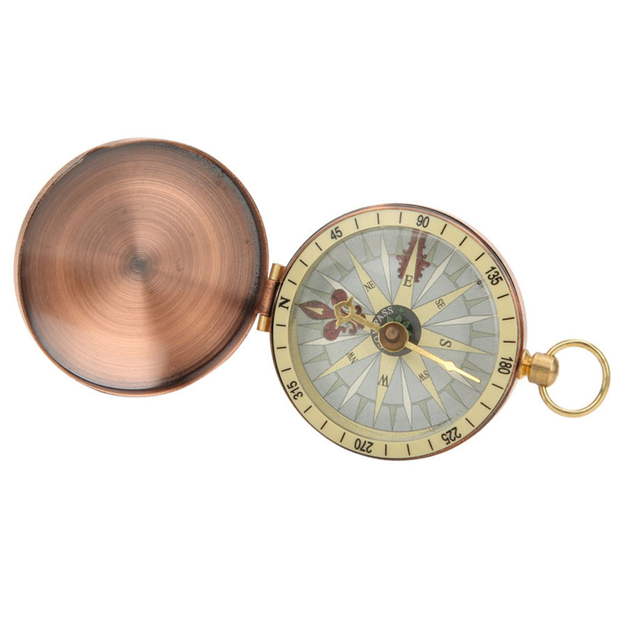 Portable Vintage Retro Metal Copper Flip Cover Pocket Watch