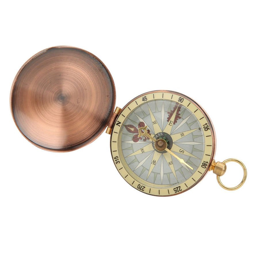 Portable Vintage Retro Metal Copper Flip Cover Pocket Watch