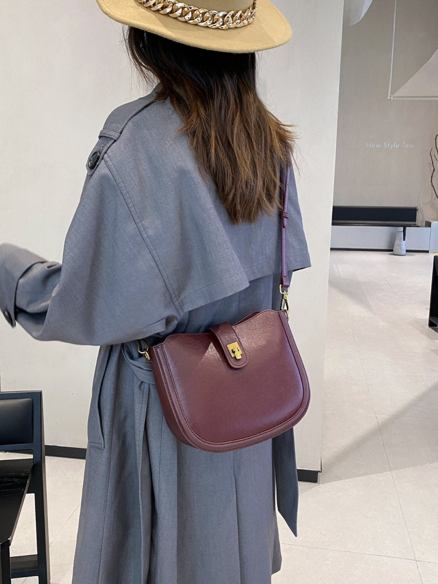 Minimalist Fashion Light Luxury Handbag - Genuine Leather