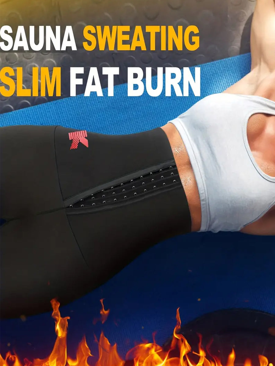 High Waisted Sauna Sweat Shorts for Women | Slimming Leggings