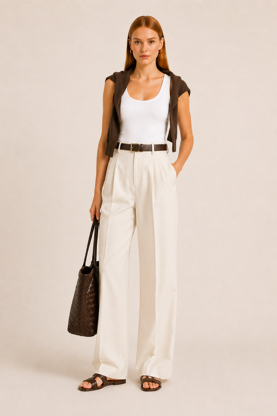 Women's Sleeveless Scoop Neck Bodysuit - Soft & Stretchy