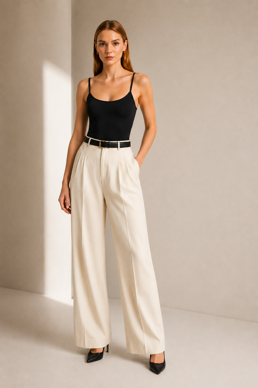 Women's Spaghetti Strap Sleeveless Bodysuit - Essential Top