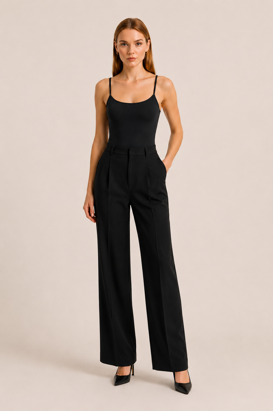 Women's Spaghetti Strap Sleeveless Bodysuit - Essential Top