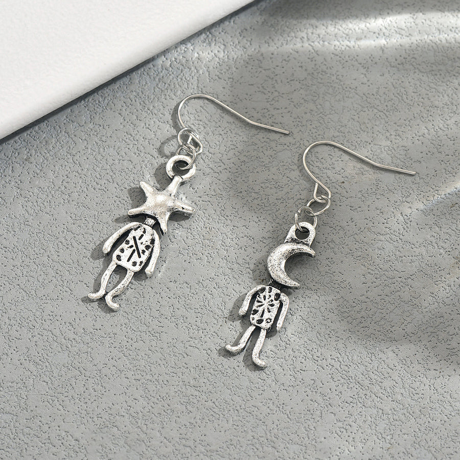 European American Women Stud Earrings - Retro Geometric Design