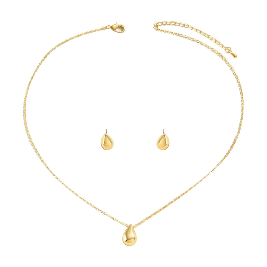 Sweet Fresh Style Women Jewelry Set - Geometric Necklace & Earrings