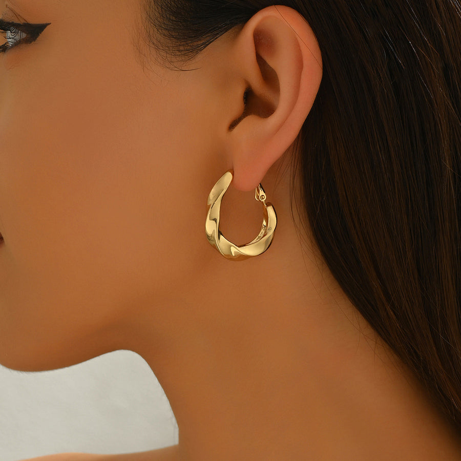 Stylish Cross-border Women Stud Earrings - Geometric Design