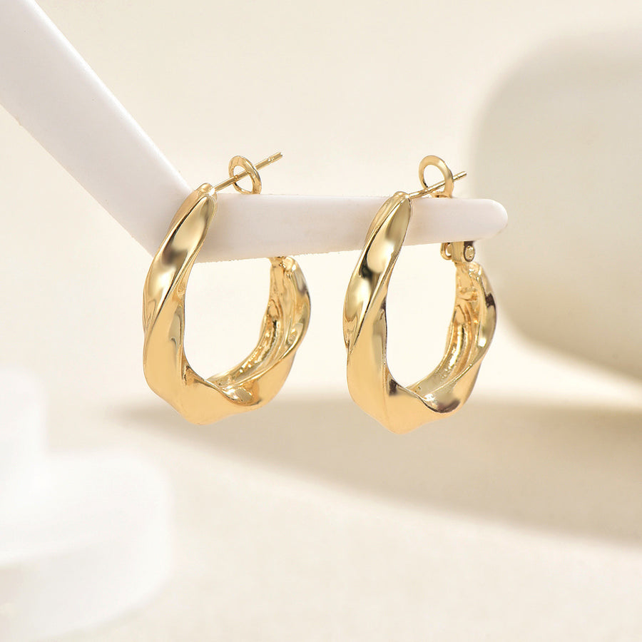 Stylish Cross-border Women Stud Earrings - Geometric Design