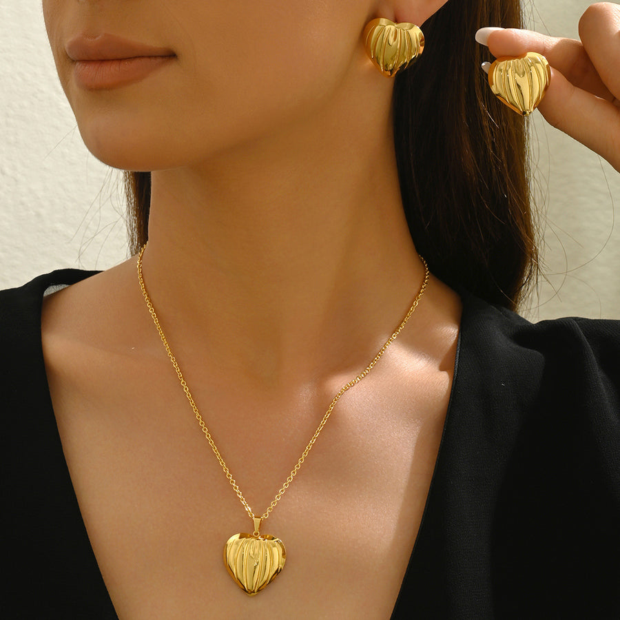 Cross-border European American Women Long Necklace Set