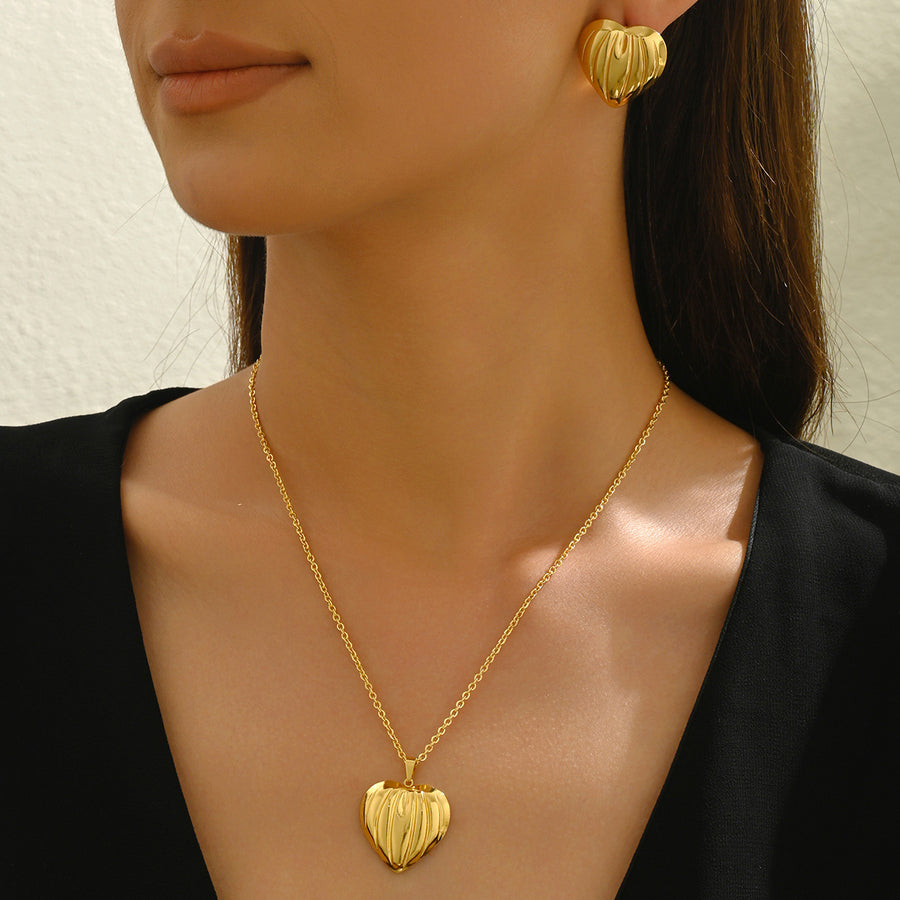 Cross-border European American Women Long Necklace Set