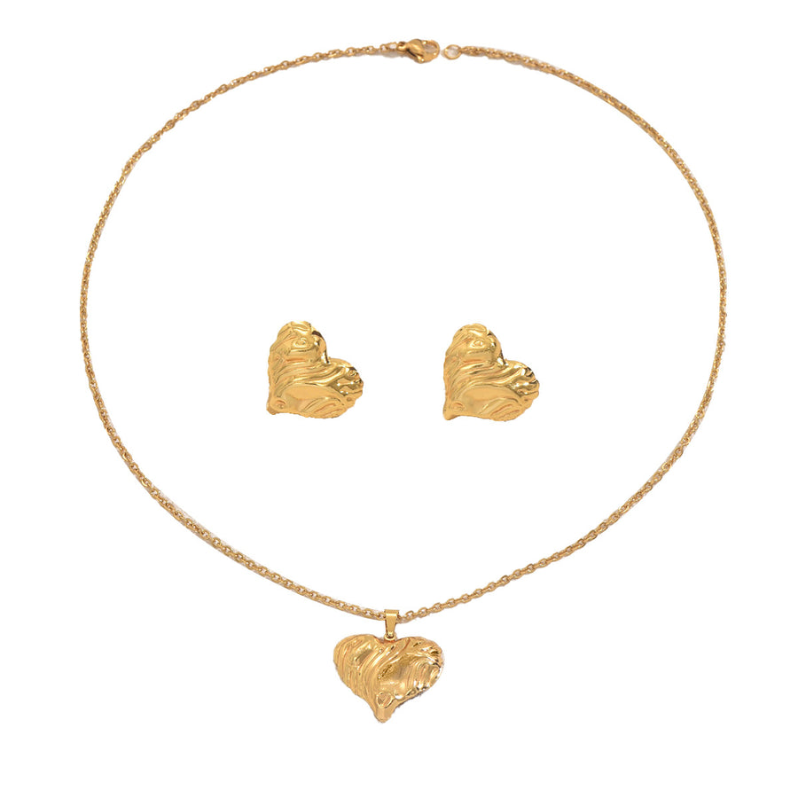 Cross-border European American Women Long Necklace Set
