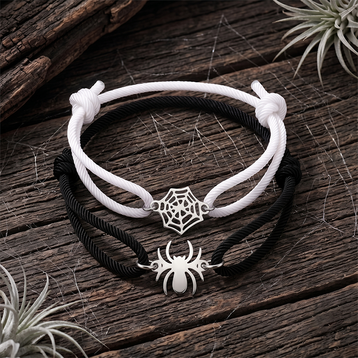 Halloween Gothic Bracelet Set for Women - Twisted Rope Design