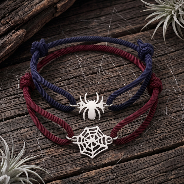 Halloween Gothic Bracelet Set for Women - Twisted Rope Design