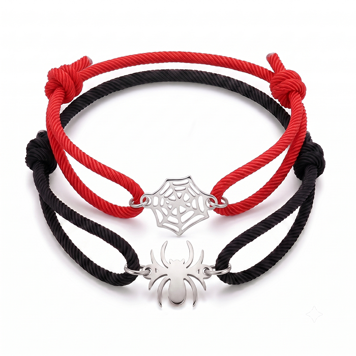 Halloween Gothic Bracelet Set for Women - Twisted Rope Design