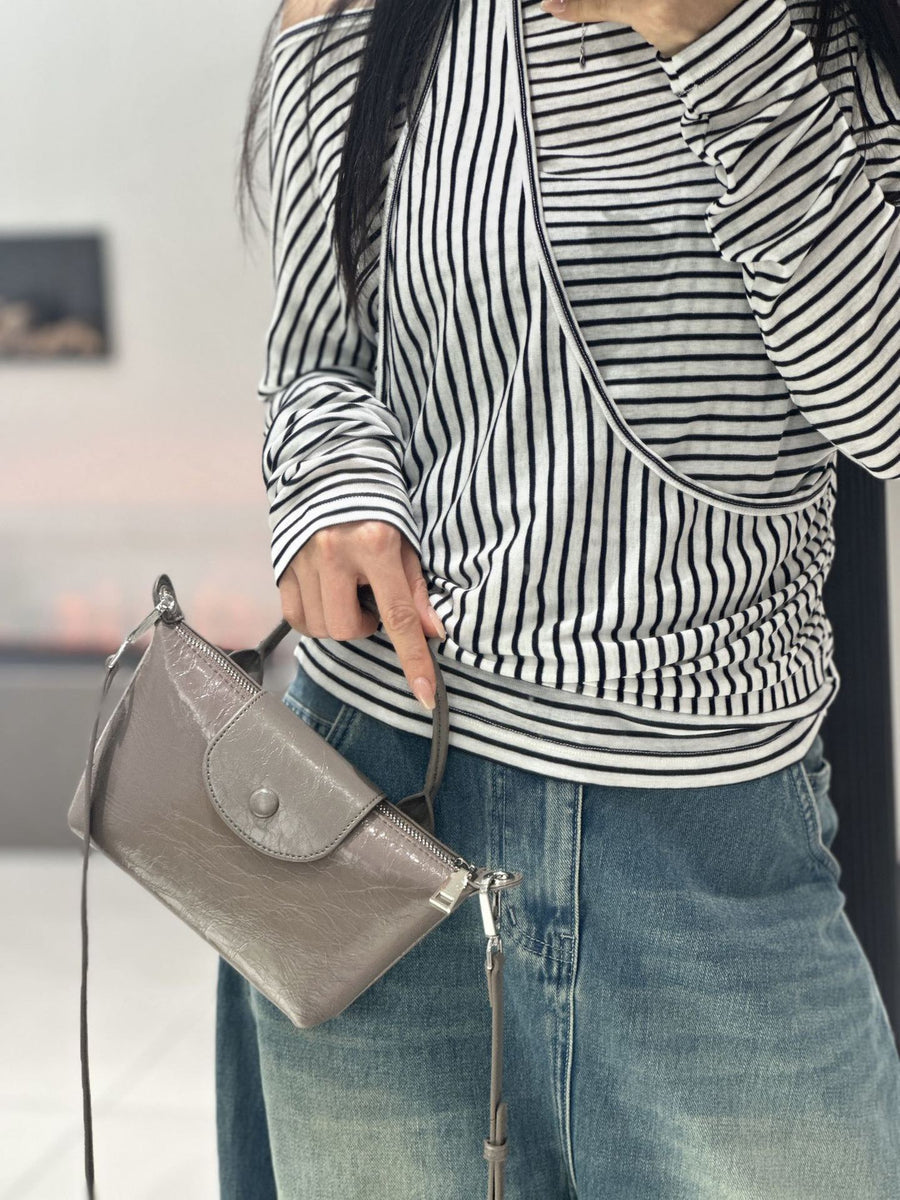 Badi Leather Women's Mini Dumpling Crossbody Bag 2025