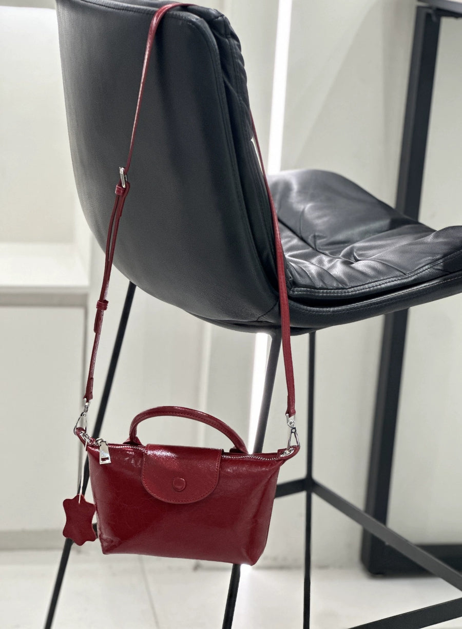 Badi Leather Women's Mini Dumpling Crossbody Bag 2025