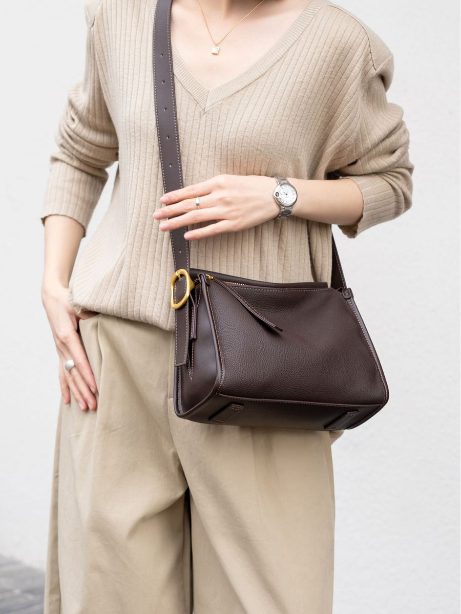 Customizable Baidie Leather Women's Crossbody Bag