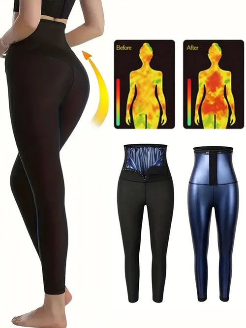 Sauna Sweat Pants for Women - High Waist Compression Leggings