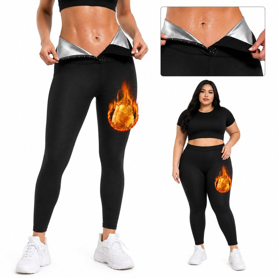 Sauna Sweat Pants for Women - High Waist Compression Leggings