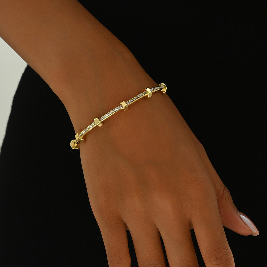 Minimal Gentle Natural Pastoral Style Bangle for Women