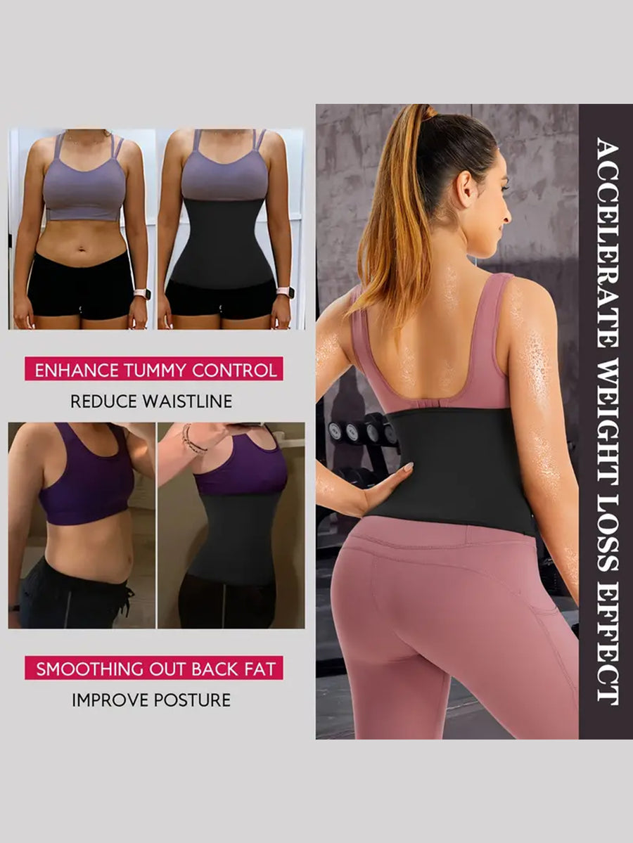 Waist Chain Trainer Belt Wrap for Women - Slimming Sauna Band