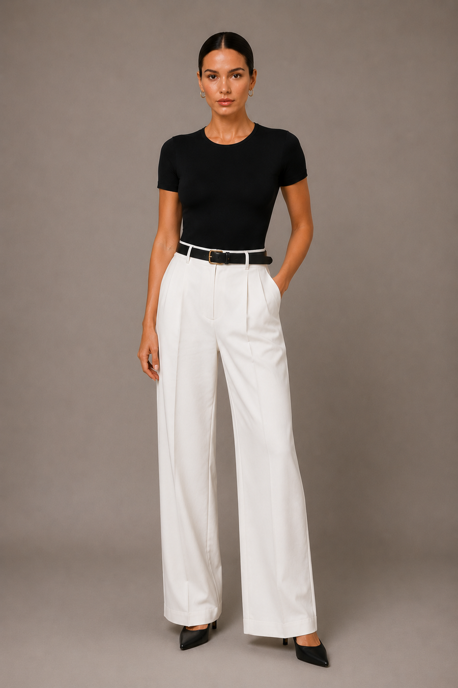 Women's Short Sleeve Crew Neck Bodysuit - Soft Crop Top