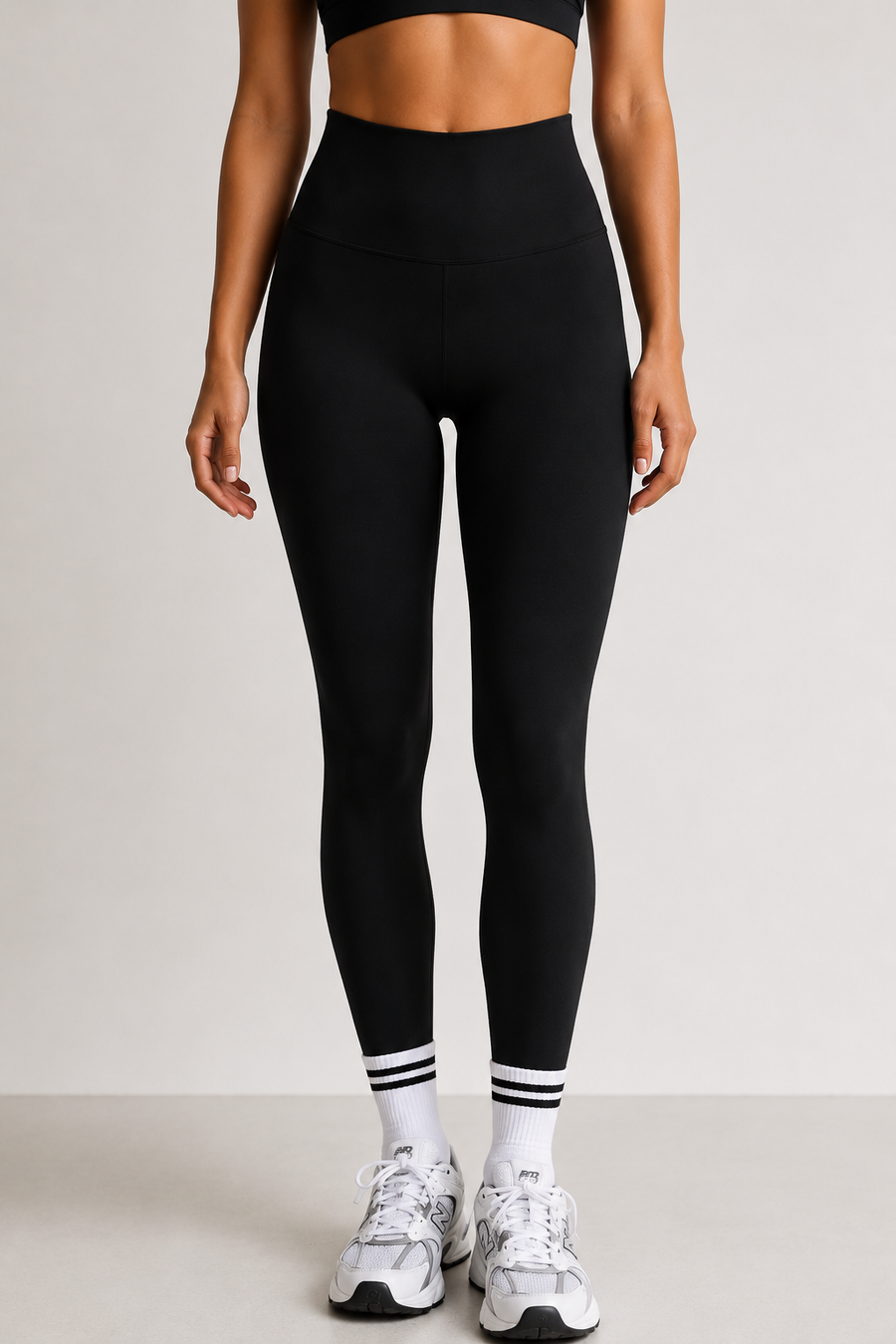 Women's High Waist Full Length Leggings - Soft Stretch Fit