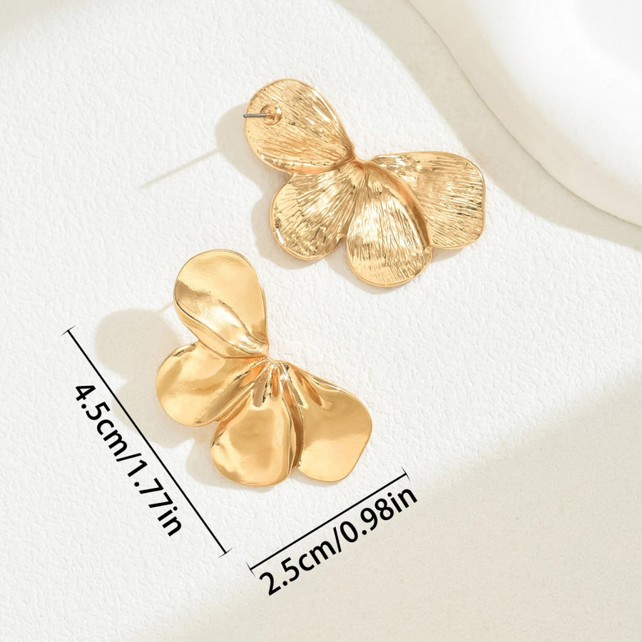 Trendy OL Commute Style Women Stud Earrings - Floral Design