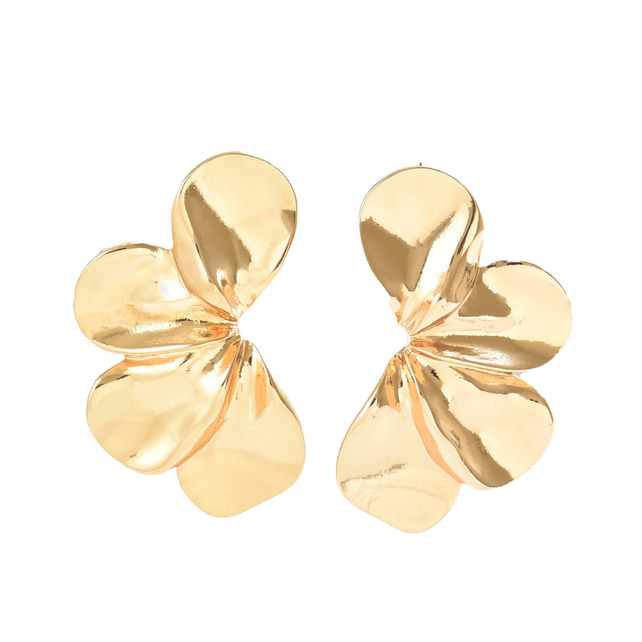 Trendy OL Commute Style Women Stud Earrings - Floral Design