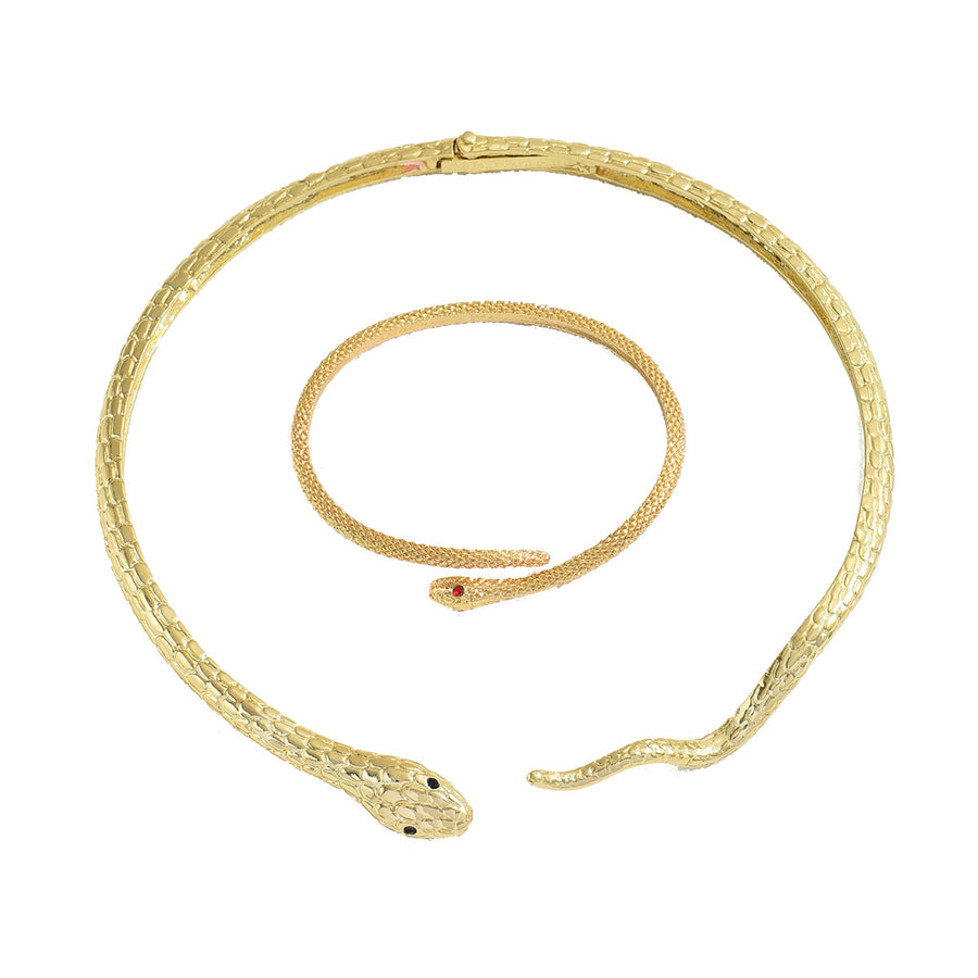 Minimal Cross-border Women Jewelry Set - Snake Shape Design