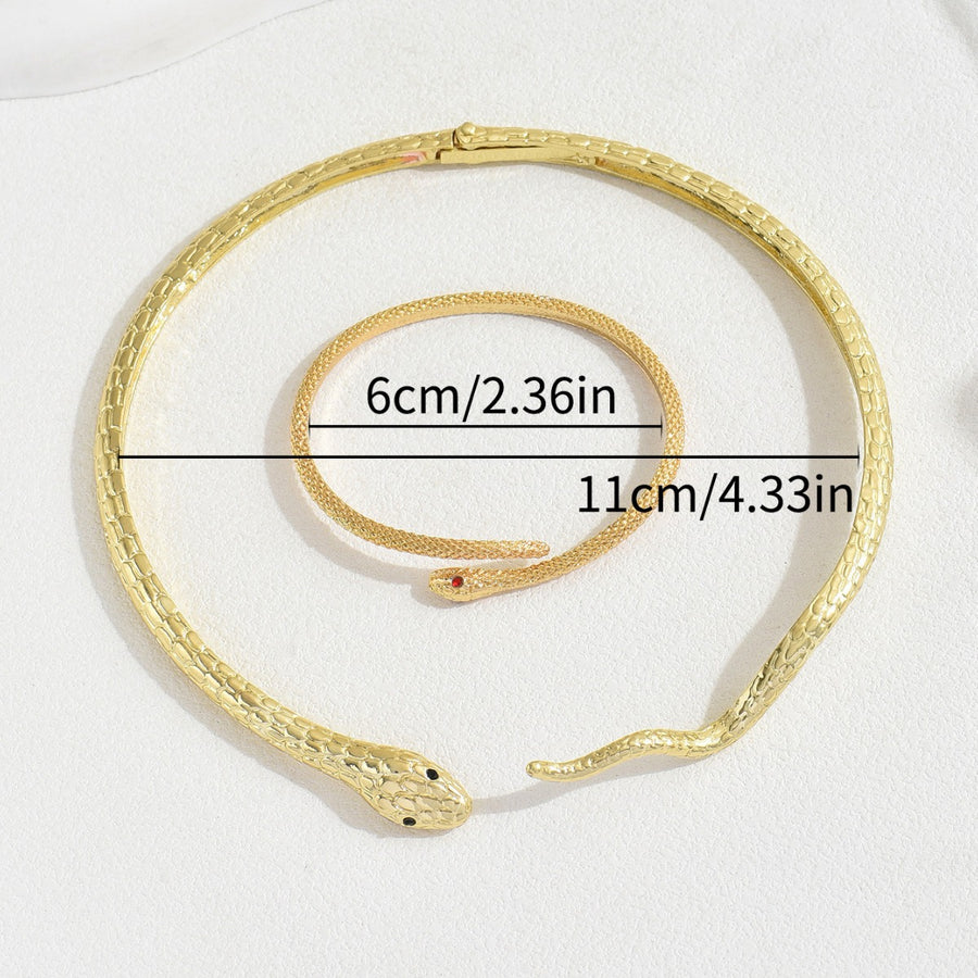Minimal Cross-border Women Jewelry Set - Snake Shape Design