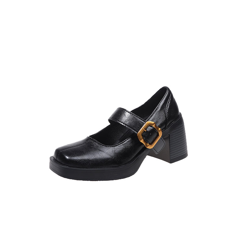 2026 New Women Minimal British Style High Heel Flats