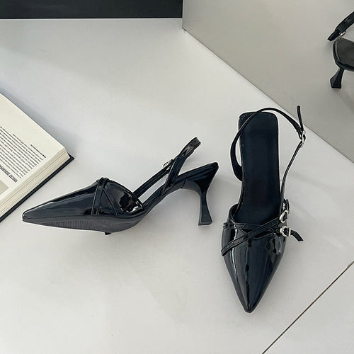 2026 Summer Pointed Toe Kitten Heel Sandals for Women