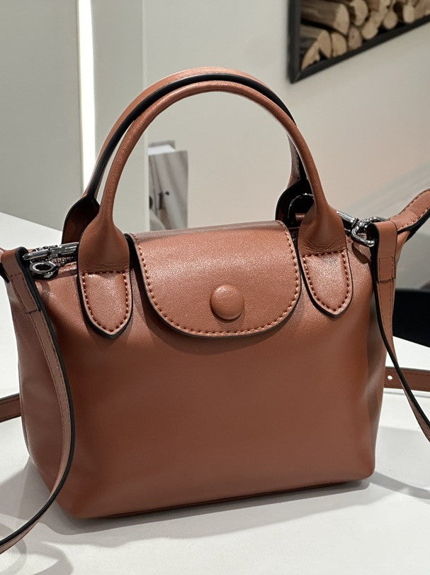 2026 New Genuine Leather Dumpling Bag for Women - Trendy Handbag