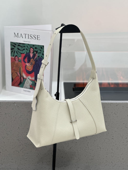 Baidie Leather Women's Handbag - French-Style Dumpling Bag