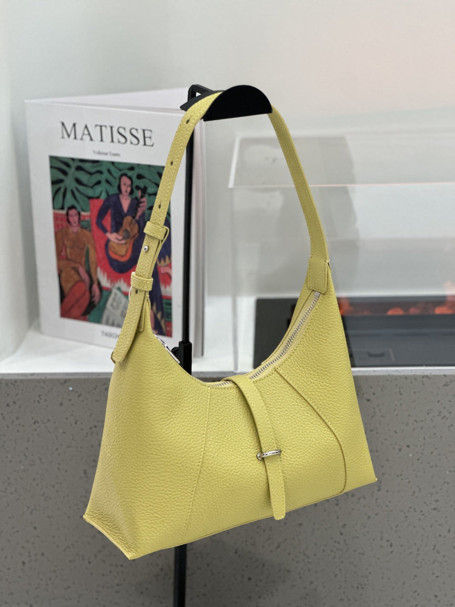 Baidie Leather Women's Handbag - French-Style Dumpling Bag