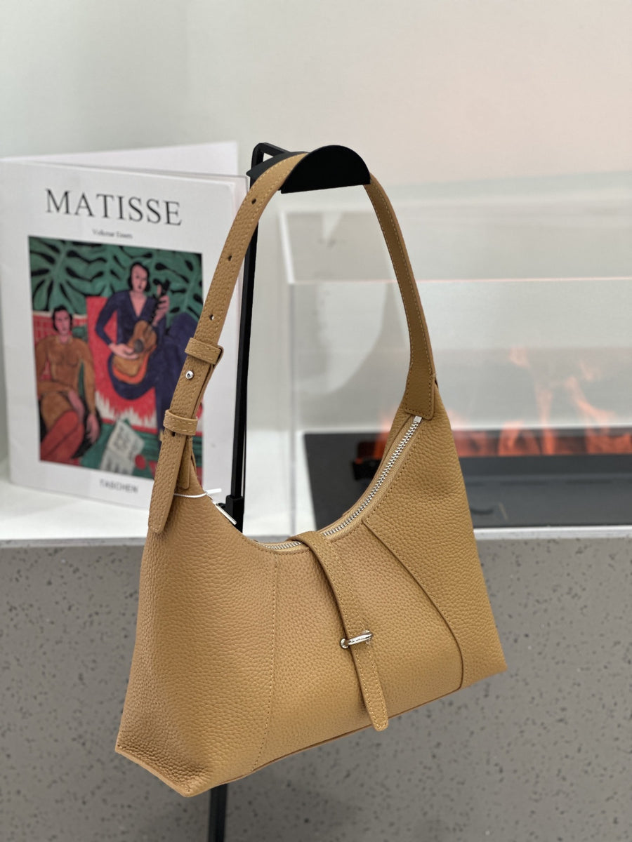Baidie Leather Women's Handbag - French-Style Dumpling Bag