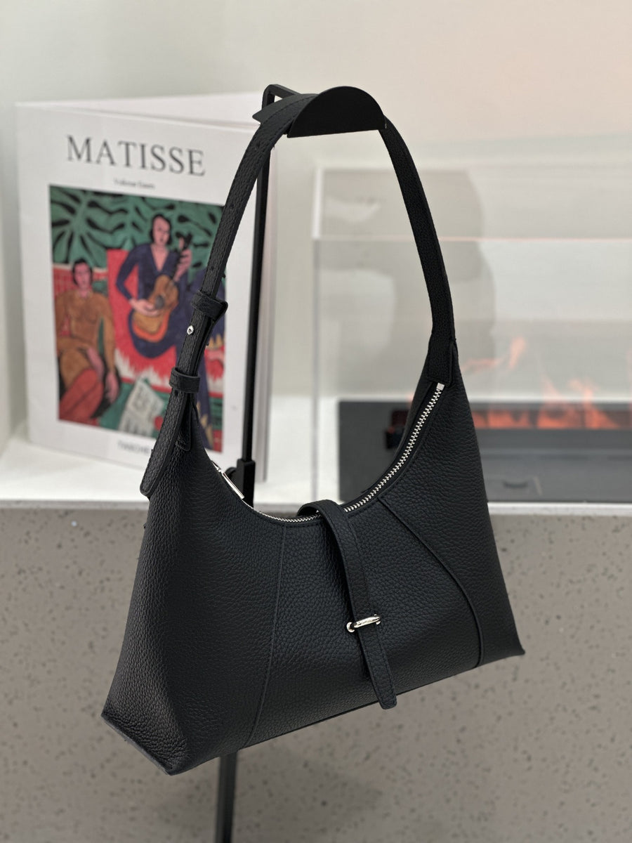 Baidie Leather Women's Handbag - French-Style Dumpling Bag