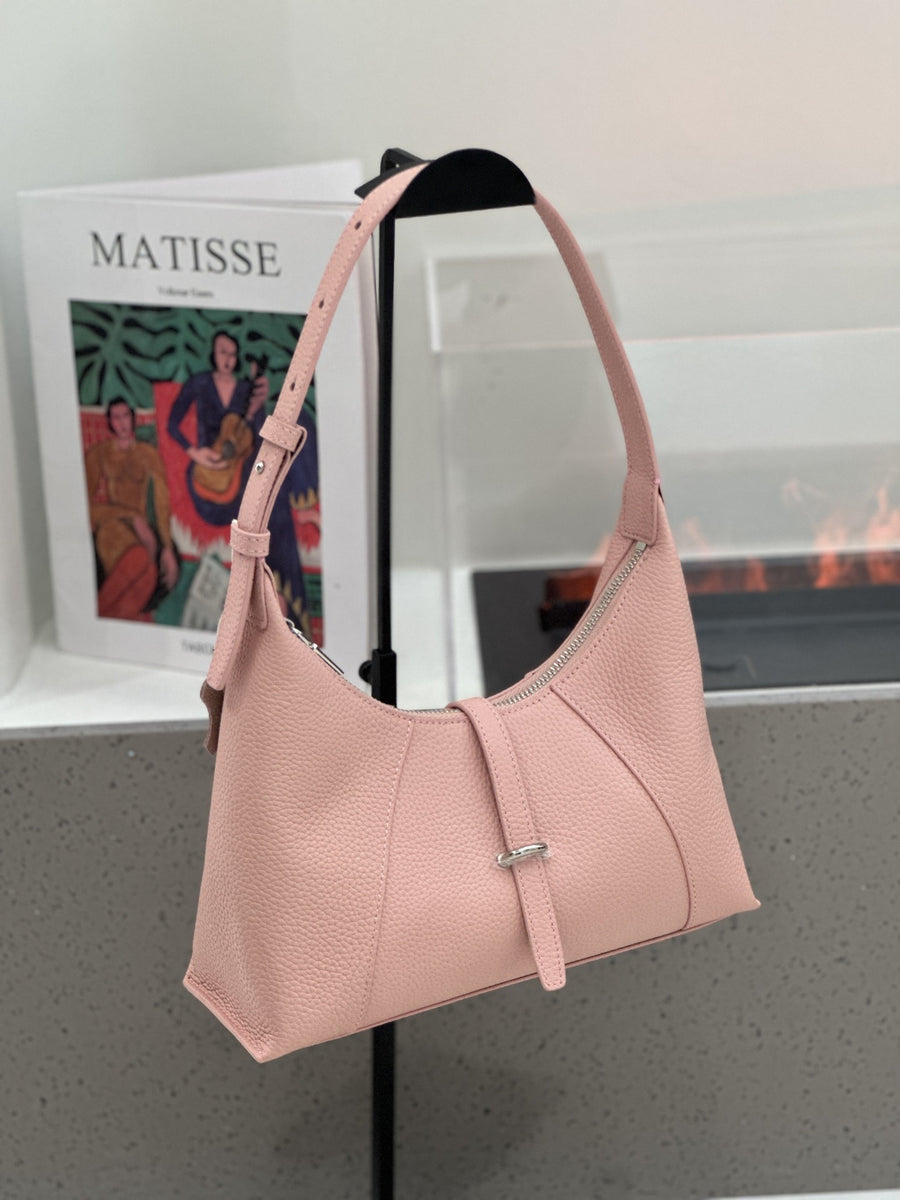 Baidie Leather Women's Handbag - French-Style Dumpling Bag