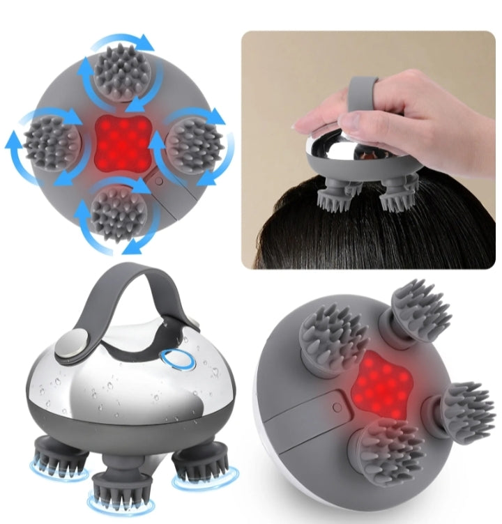 Electric Head Massager - Waterproof Scalp Massage Device