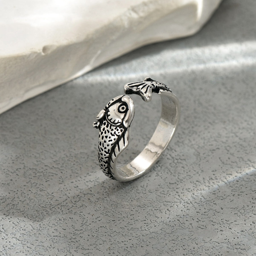 Vintage European American Women Finger Ring - Geometric Design