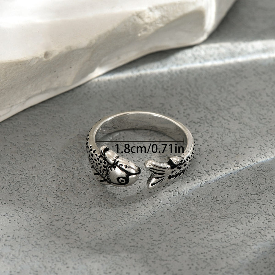 Vintage European American Women Finger Ring - Geometric Design