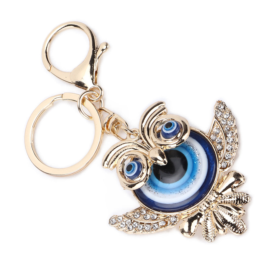 Rhinestone Keychain Fashion Jewelry Bag Accessories with Owl Pendant