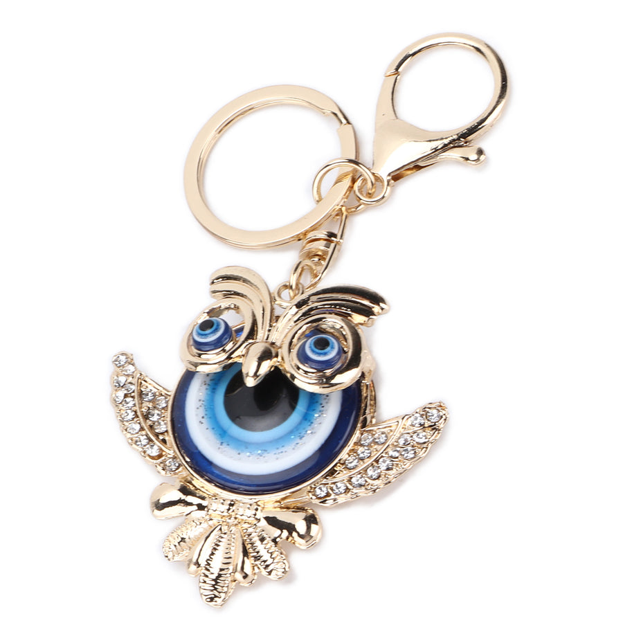 Rhinestone Keychain Fashion Jewelry Bag Accessories with Owl Pendant