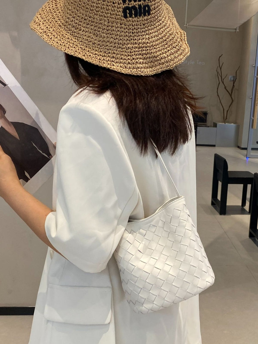 New Genuine Leather Woven Small Bag - Stylish Crossbody Bag
