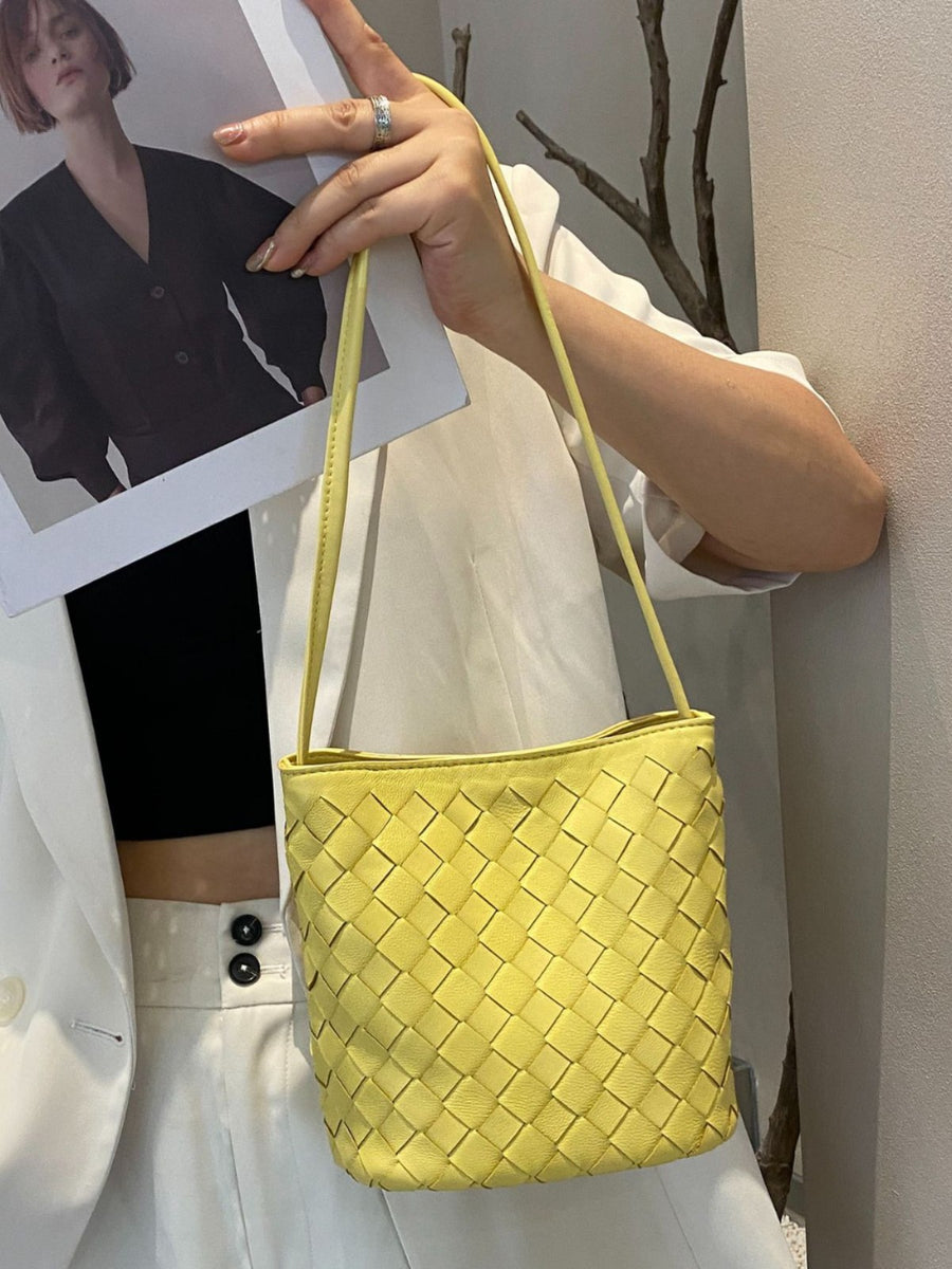 New Genuine Leather Woven Small Bag - Stylish Crossbody Bag