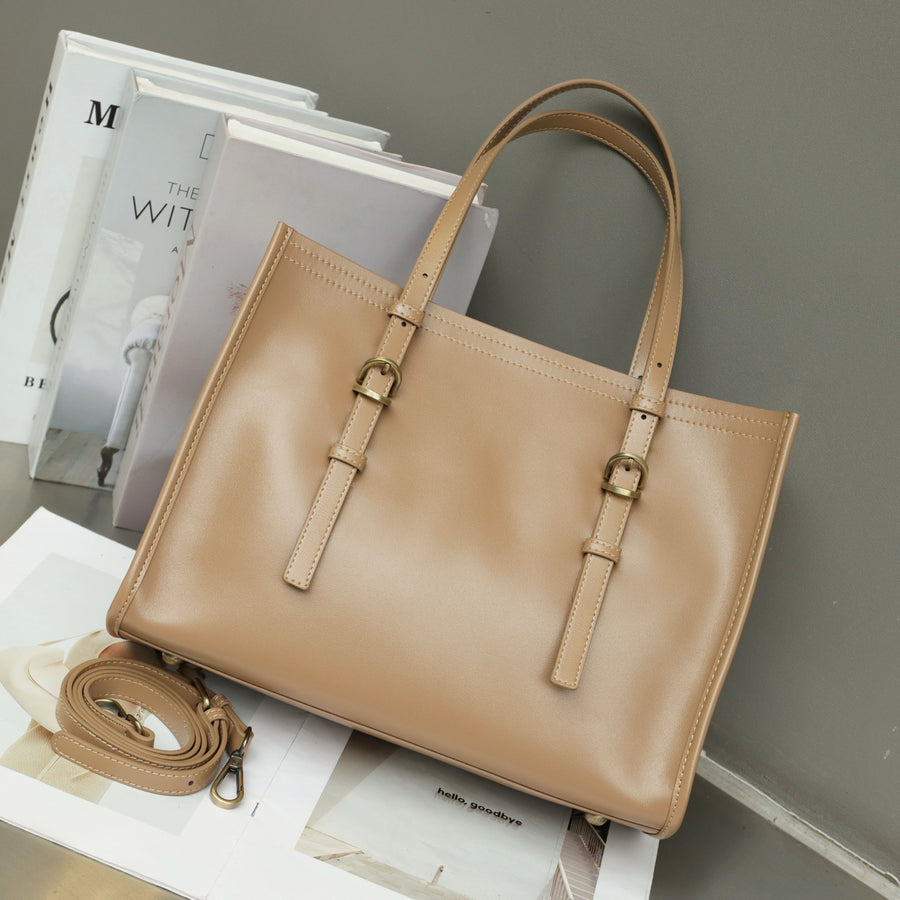 Genuine Leather Women's Handbag - Luxury Commuter Bag